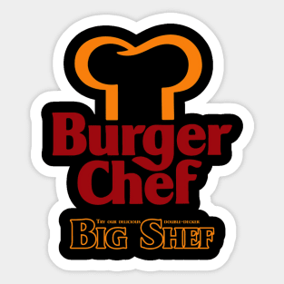 Big Shef from Burger Chef Sticker